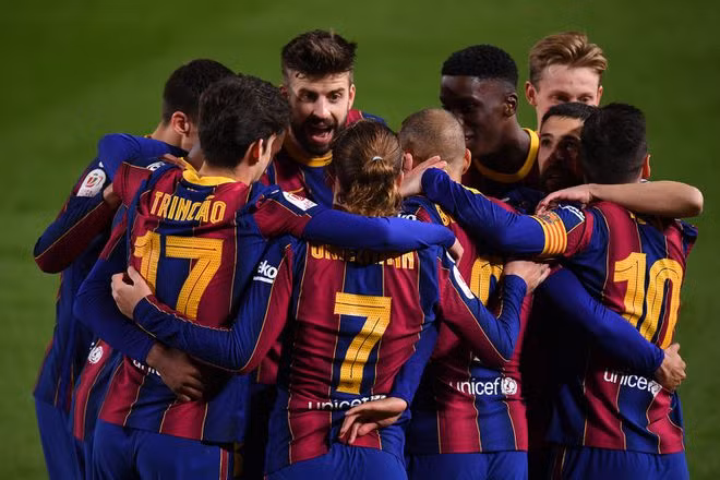 Barcelona ngược dòng ngoạn mục vào chung kết Cúp nhà Vua - ẢNH: AFP Barcelona ngược dòng ngoạn mục vào chung kết Cúp nhà Vua - ẢNH: AFP