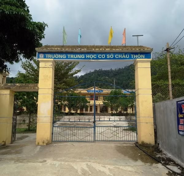 Trường THCS Châu Thôn, nơi xảy ra sự việc. Trường THCS Châu Thôn, nơi xảy ra sự việc.