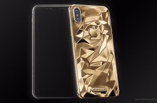 iPhone X mạ vàng của Caviar.