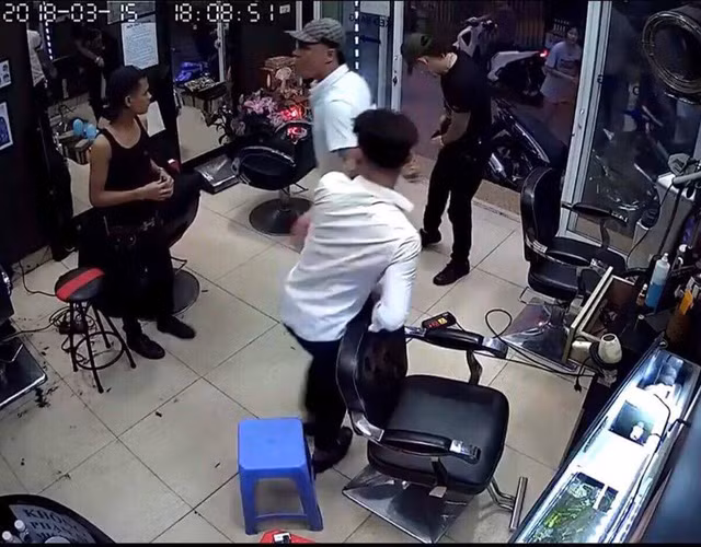 Hiện trường vụ việc - Ảnh: Cắt từ clip