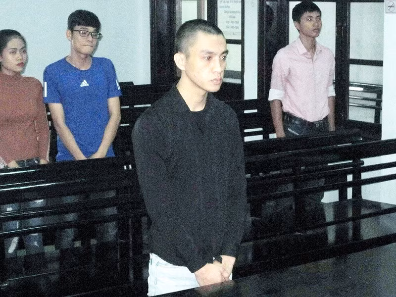 Bị cáo Nguyễn Xuân Sang tại tòa. 