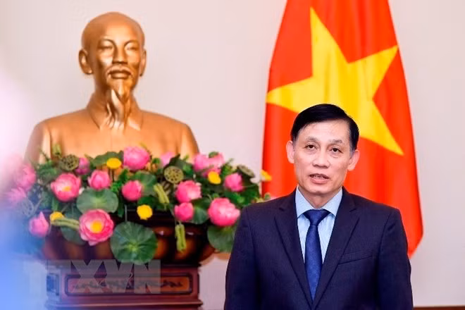 Thứ trưởng Ngoại giao Lê Hoài Trung, Chủ nhiệm Ủy ban Biên giới quốc gia - Bộ Ngoại giao. (Ảnh: TTXVN)