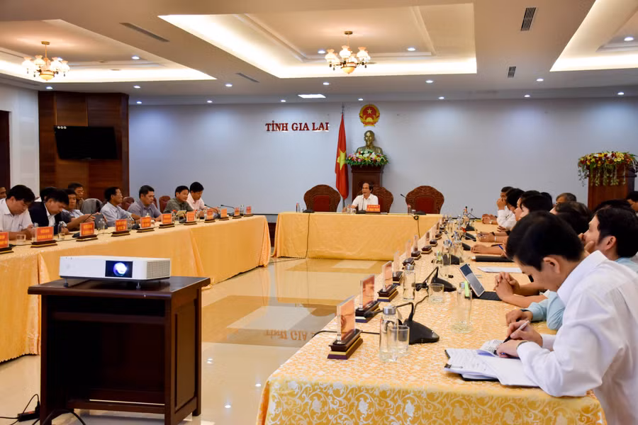 Quang cảnh cuộc họp. Ảnh Trần Dung