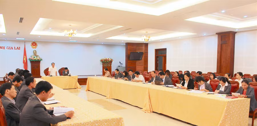 Quang cảnh buổi sơ kết. Ảnh: Mộc Trà