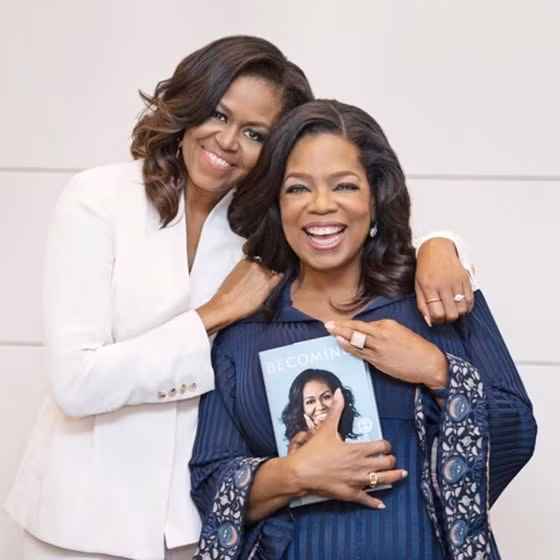 Michelle Obama và Oprah 