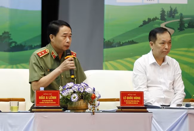 Trung tướng Lê Quốc Hùng, Thứ trưởng Bộ Công an thông tin về các thủ đoạn 