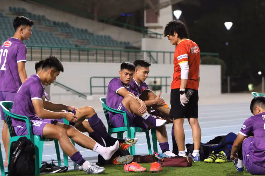 Lý Công Hoàng Anh là đội phó U.23 Việt Nam. Ảnh: VFF