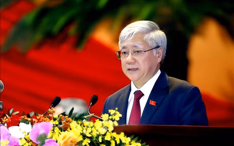Chủ tịch Ủy ban Trung ương Mặt trận Tổ quốc Việt Nam Đỗ Văn Chiến. Ảnh: baodantoc.vn