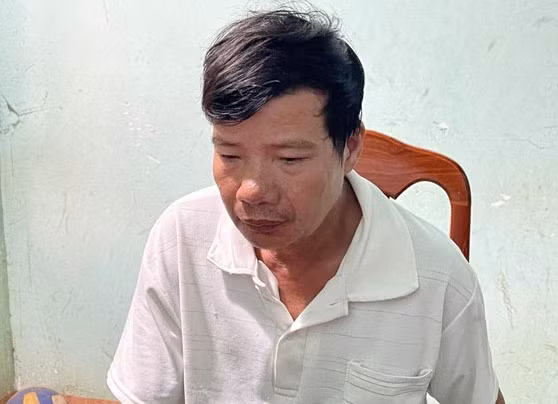Bị can Phượng tại cơ quan công an thời điểm bị bắt giữ sau khi gây án. Ảnh: Công an cung cấp