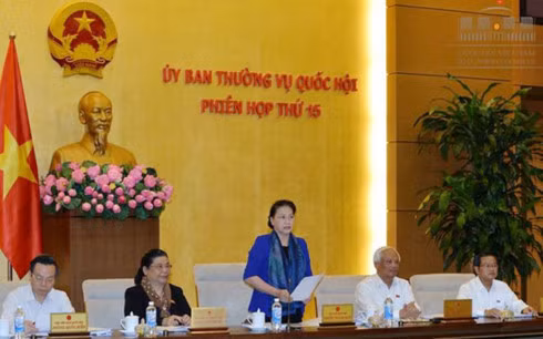 Phiên họp thứ 15 Ủy ban Thường vụ Quốc hội.