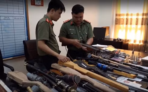 Tang vật vụ án.