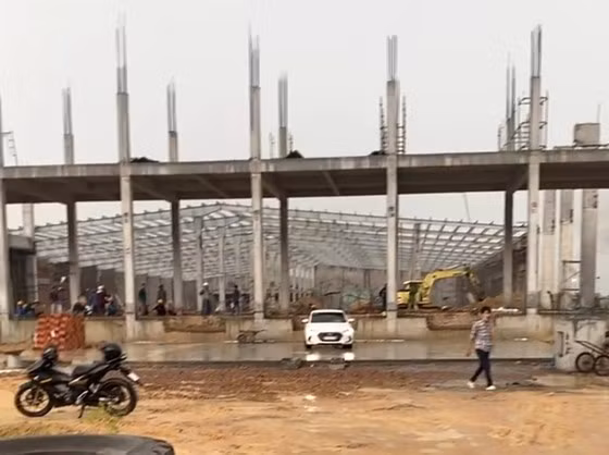 Hiện trường công trình thi công xảy ra vụ tai nạn