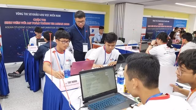 Cuộc thi Sinh viên với An toàn thông tin ASEAN chính thức khởi động. Ảnh nguồn Báo Chính phủ Cuộc thi Sinh viên với An toàn thông tin ASEAN chính thức khởi động. Ảnh nguồn Báo Chính phủ