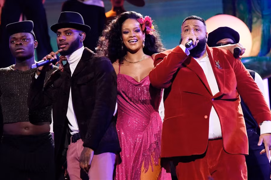 Lần gần nhất Rihanna cầm mic trình diễn đã là sân khấu Grammy cách đây 5 năm. Ảnh: AFP