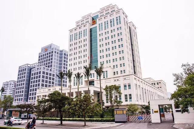  Trụ sở Bộ Tài nguyên và Môi trường. Ảnh: VGP