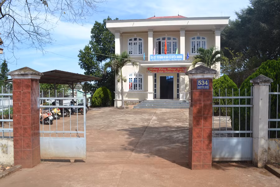 Trụ sở Chi cục THA Dân sự huyện Đak Đoa. Ảnh: H.C