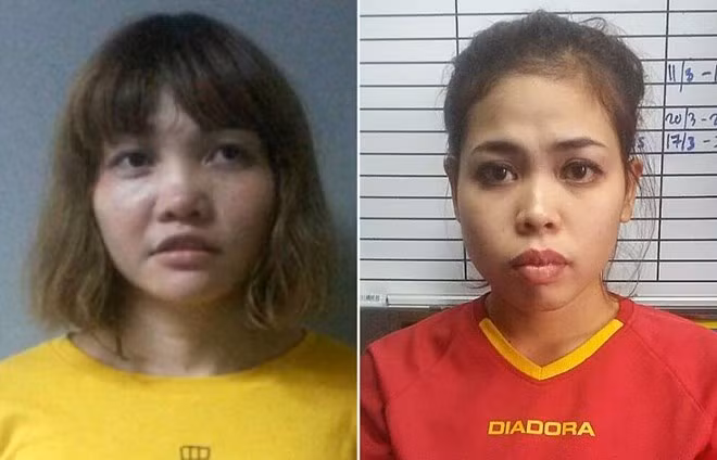 Hai nữ nghi phạm sát hại Kim Jong Nam (Nguồn: Cảnh sát Hoàng gia Malaysia)