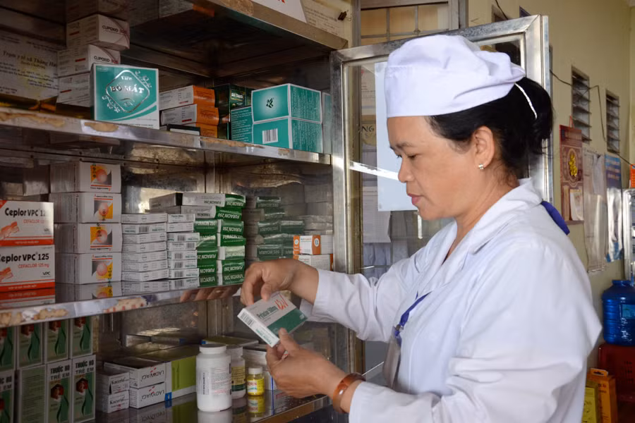 Trạm Y tế xã Thăng Hưng từng bước nâng cao chất lượng khám-chữa bệnh cho nhân dân. Ảnh: P.L