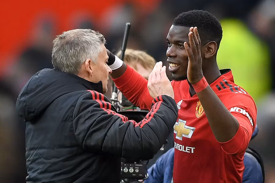 Pogba hầu như không gây rắc rối ngoài chuyên môn khi làm việc với Solskjaer