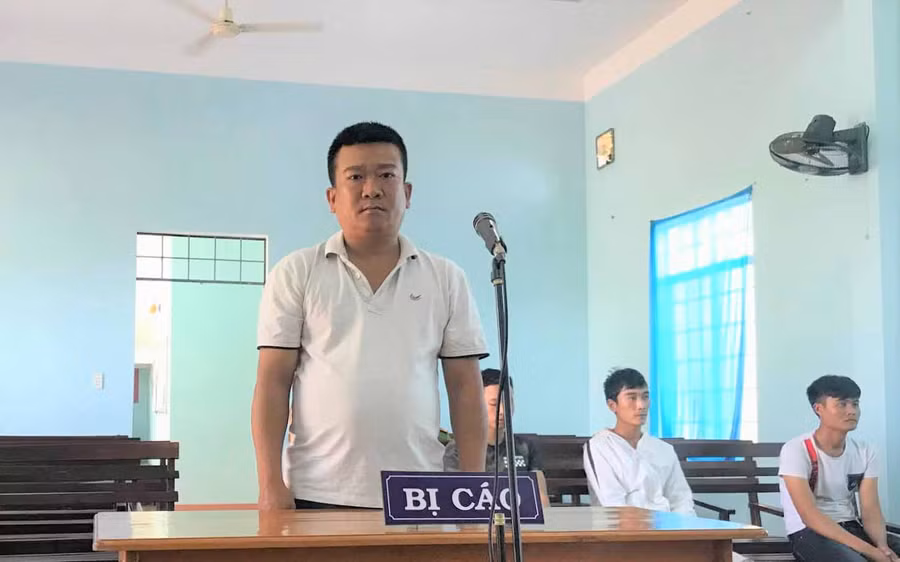 Phạm Tiến Dũng tại tòa. Ảnh: An Nhân
