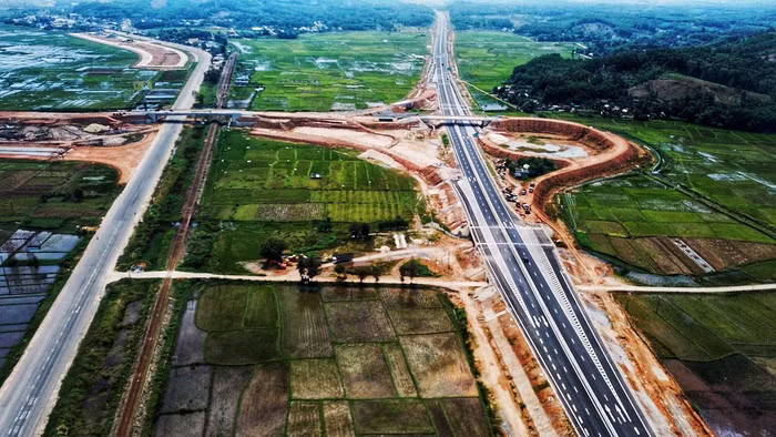 Nút giao thông Dung Quất, thuộc gói thầu A3. Ảnh: Quảng Đà.
