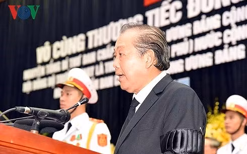 Phó Thủ tướng thường trực Chính phủ Trương Hòa Bình, Trưởng ban Tổ chức Lễ tang tuyên bố Lễ truy điệu