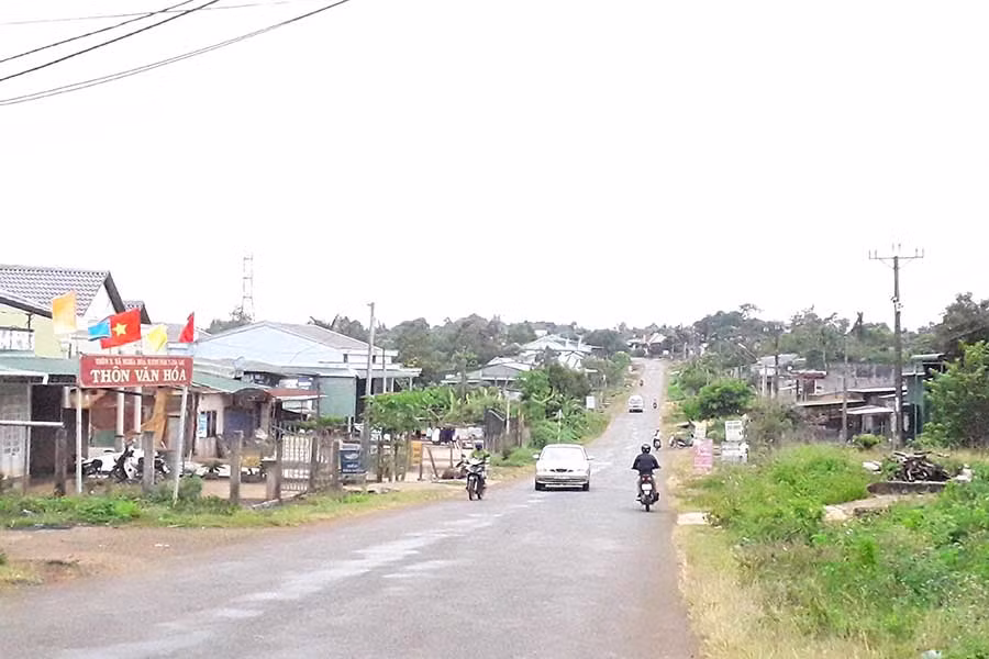  Một góc xã Nghĩa Hòa. Ảnh: Lê Nam