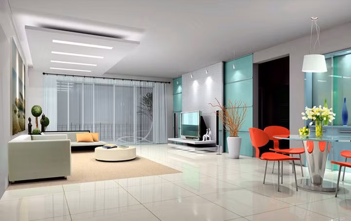 Hình khối cơ bản, sử dụng các mảng lớn và đặc biệt, dễ nhận biết nhất của phong cách này là các đường thẳng.