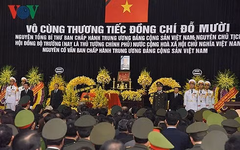  Lễ truy điệu Nguyên Tổng Bí thư Đỗ Mười