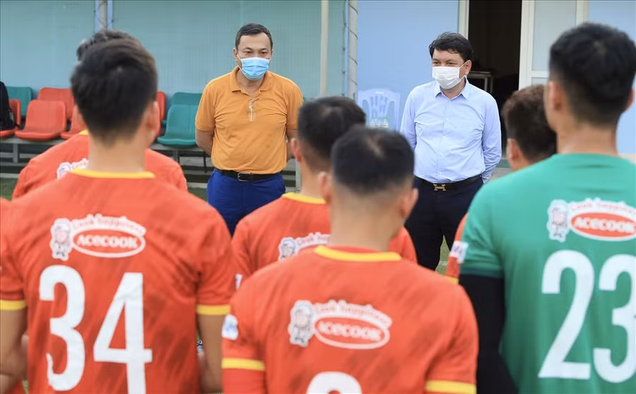 Phó Chủ tịch VFF Trần Quốc Tuấn muốn các cầu thủ đội tuyển Việt Nam bước vào vòng loại thứ 3 với tâm lý tự tin. Ảnh: VFF