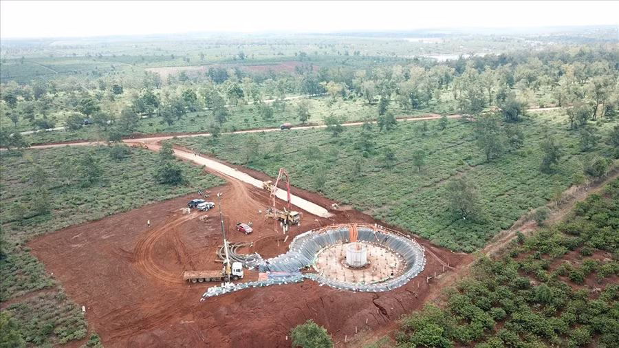 Nhiều dự án điện gió quy mô lớn được thúc đẩy triển khai trên địa bàn tỉnh Gia Lai. Ảnh: T.T