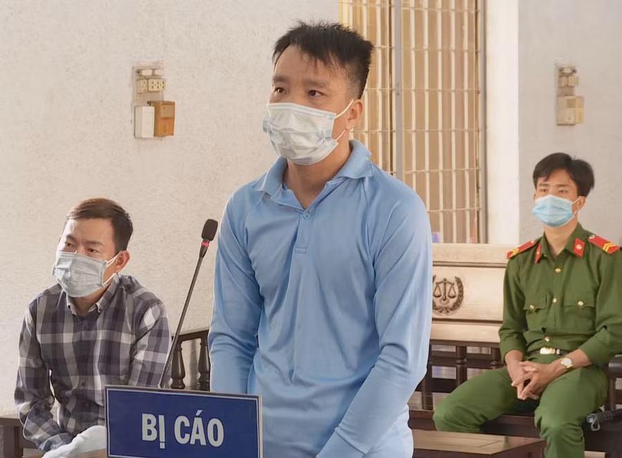 Bị cáo Đỗ Viết Dương tại phiên tòa. Ảnh: Hoàng Bình