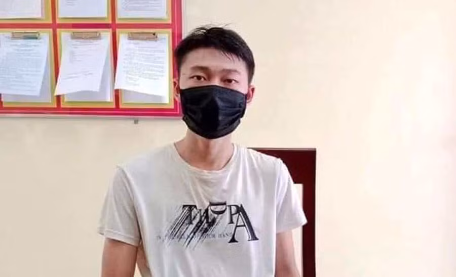 Nghi can Lang Kim Thế Vinh. Ảnh do Công an tỉnh Nghệ An cung cấp Nghi can Lang Kim Thế Vinh. Ảnh do Công an tỉnh Nghệ An cung cấp