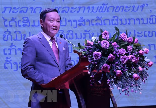 Đại sứ Việt Nam tại Lào Nguyễn Bá Hùng. (Ảnh: TTXVN)