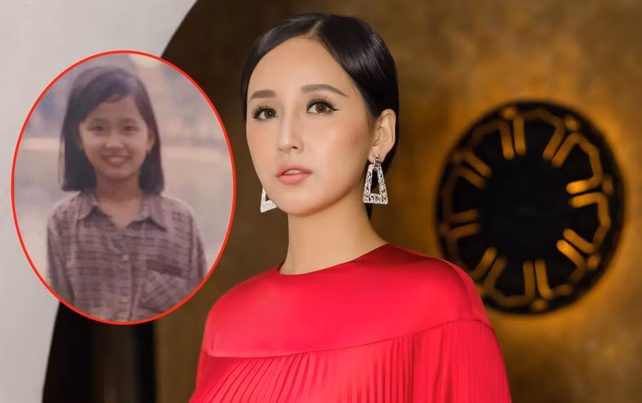 Mai Phương Thúy chia sẻ hình ảnh lúc bé trên trang cá nhân. Ảnh: FBNV