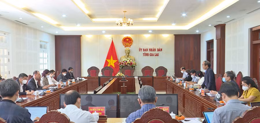 Quang cảnh buổi làm việc. Ảnh: Thiên Di