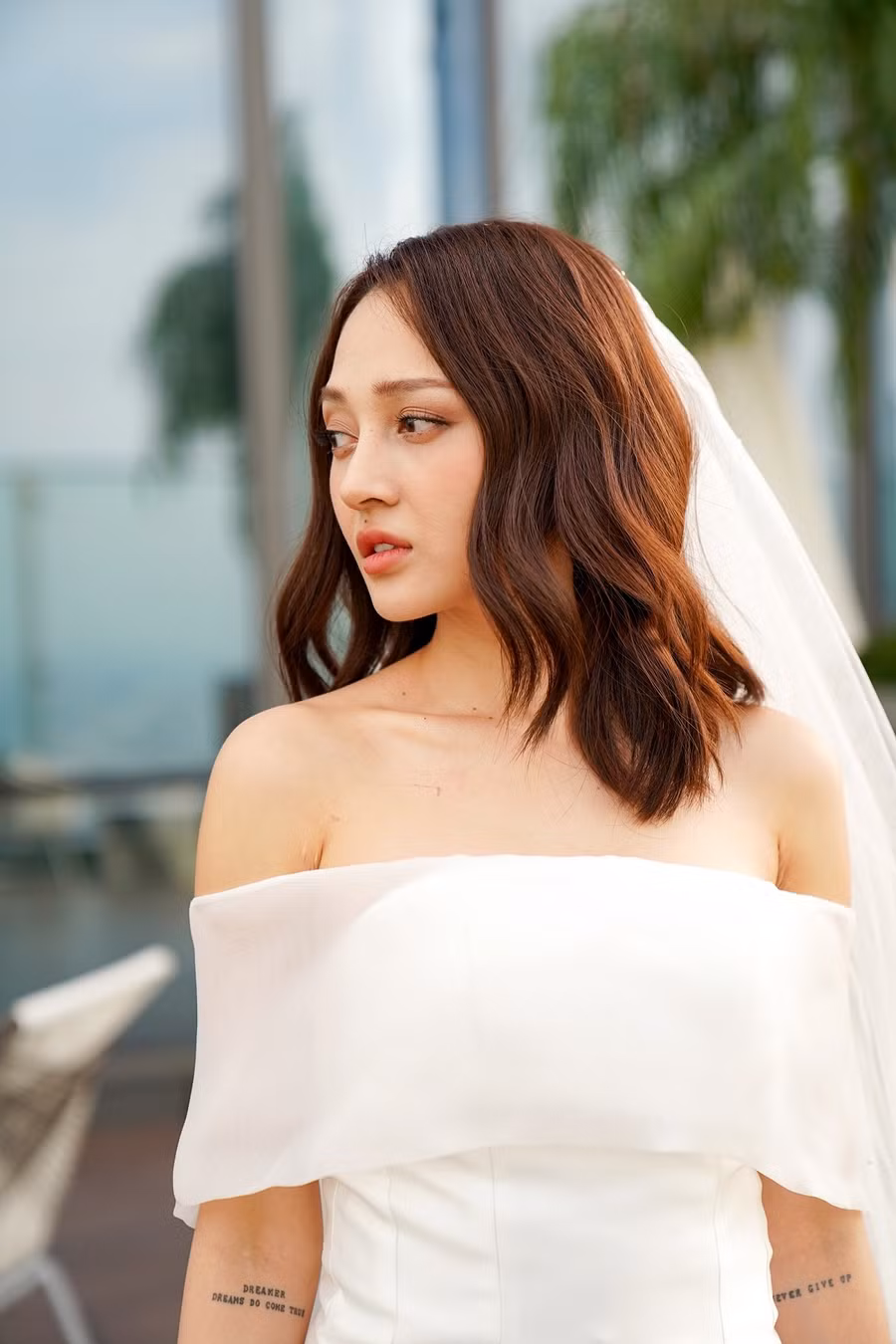 Trong Bẫy ngọt ngào, Bảo Anh vào vai Camy, cô gái xinh đẹp, hiền dịu mắc kẹt trong cuộc hôn nhân địa ngục. Ảnh: NVCC
