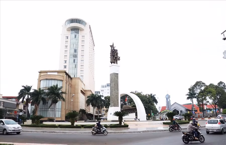 Một góc trung tâm TP.Buôn Ma Thuột.
