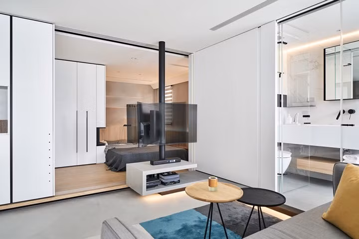  Nội thất bằng gỗ tuy đơn giản nhưng lúc nào cũng ấm áp nhờ màu sắc tự nhiên của nó.