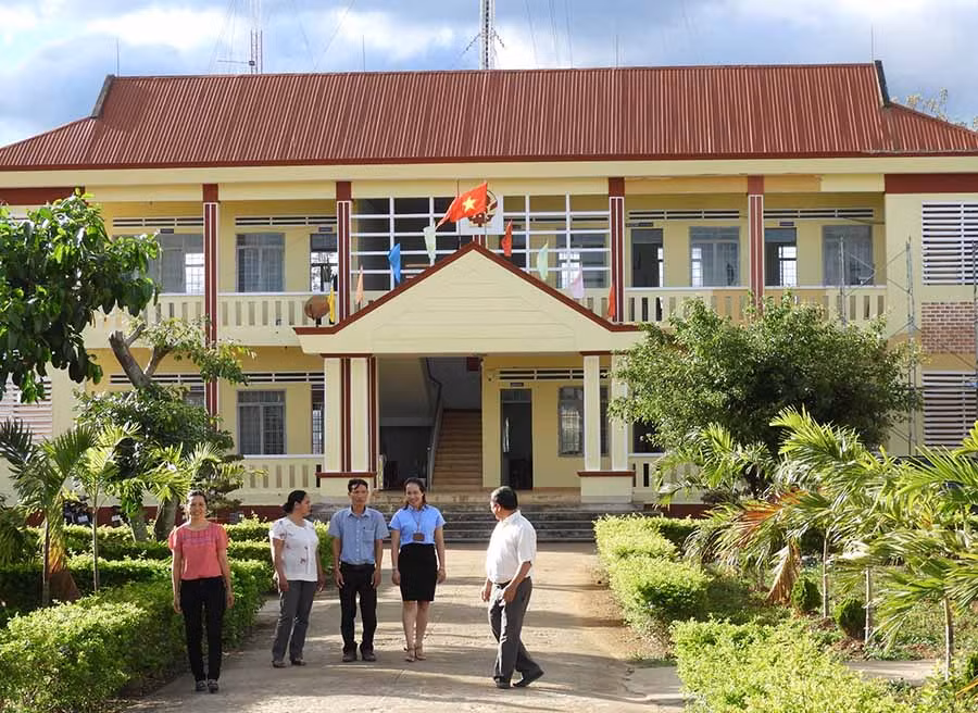 Trụ sở xã Ia Bă. Ảnh: L.T