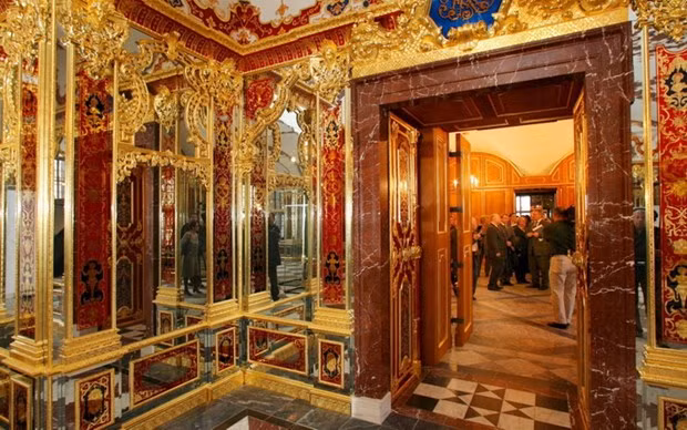  Bảo tàng Green Vault tại Cung điện Hoàng gia ở thành phố Dresden. (Nguồn: EPA-EFE)