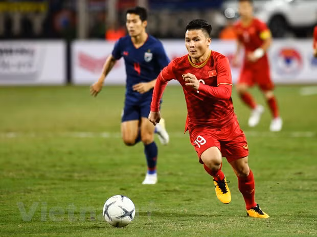 Tiền vệ chủ chốt Quang Hải trở lại U22 Việt Nam tham dự SEA Games 30 với mục tiêu giành Huy chương vàng. (Ảnh: Nguyên An/Vietnam+) Tiền vệ chủ chốt Quang Hải trở lại U22 Việt Nam tham dự SEA Games 30 với mục tiêu giành Huy chương vàng. (Ảnh: Nguyên An/Vietnam+)