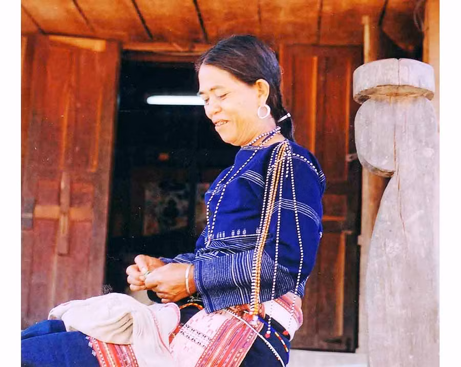 Bà Đinh H'Lách. Ảnh: N.T Bà Đinh HLách. Ảnh: N.T