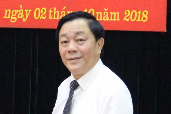 Ông Hà Công Thẻ khi còn tại vị. Ảnh: Tỉnh ủy Hòa Bình