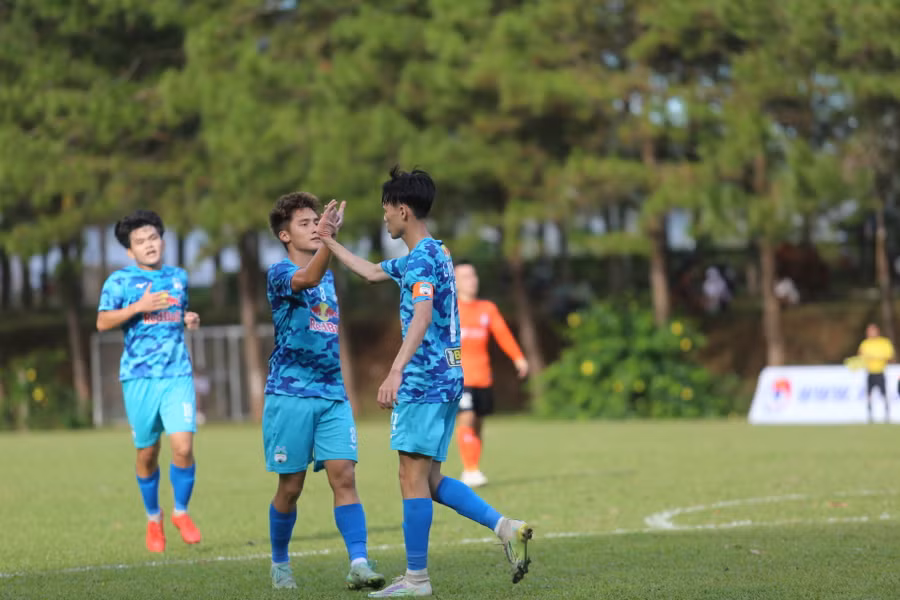 U21 HAGL đã giành chiến thắng trước đối thủ mạnh để toàn thắng 3 trận Ảnh :Văn Ngọc