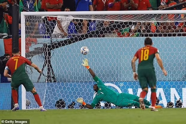 Bàn thắng giúp Ronaldo lập kỳ tích ở World Cup. Nguồn: Getty Images