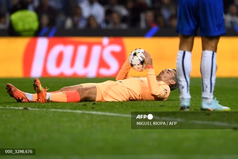 Griezmann bỏ lỡ nhiều cơ hội trong hiệp 2. Ảnh: AFP