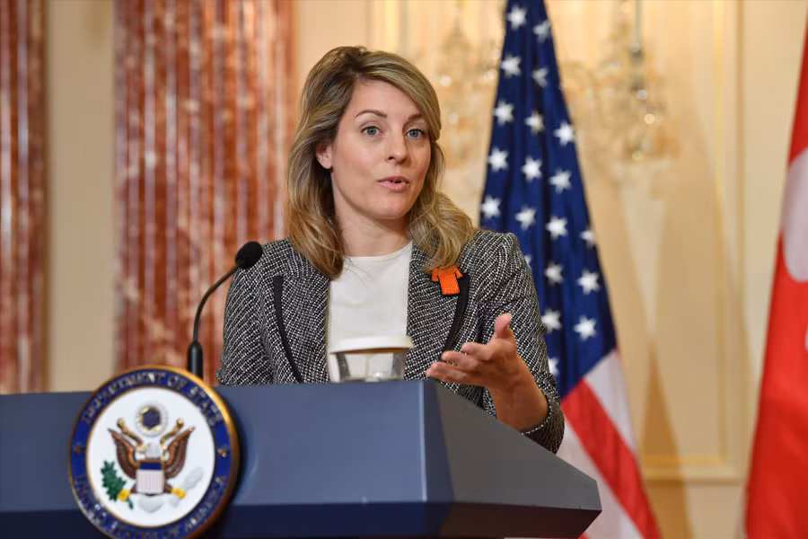 Bộ trưởng Bộ Ngoại giao Canada Mélanie Joly. Ảnh: AFP