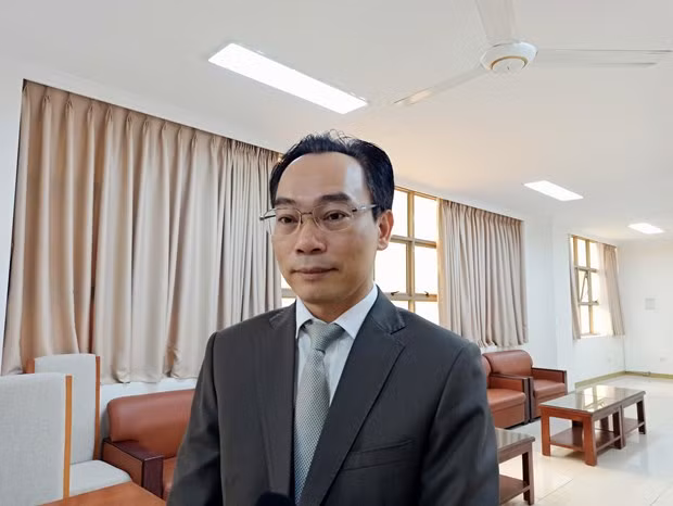  Thứ trưởng Bộ Giáo dục và Đào tạo Hoàng Minh Sơn. (Ảnh: Phạm Mai/Vietnam+)