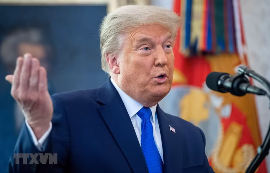  Tổng thống Mỹ Donald Trump tại Nhà Trắng ở Washington, DC, ngày 7/12/2020. (Ảnh: AFP/TTXVN)